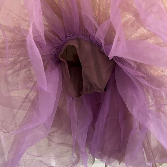 Weissman Dance Costume Purple Tulle and Gold Overlay Size MC - Picture 4 of 16